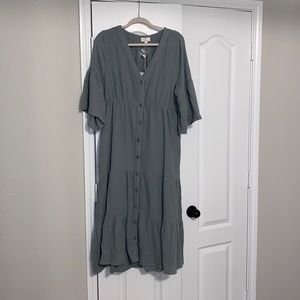 Gauze Midi Dress 👗 💚